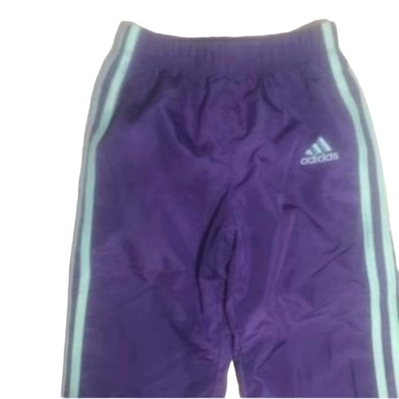 Adidas Windbreaker Joggers Purple/Teal - Picture 2 of 5